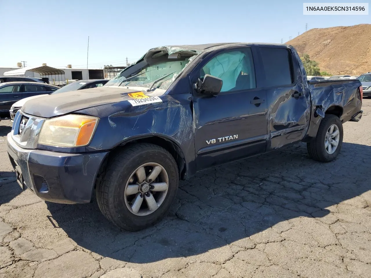 2012 Nissan Titan S VIN: 1N6AA0EK5CN314596 Lot: 70294594