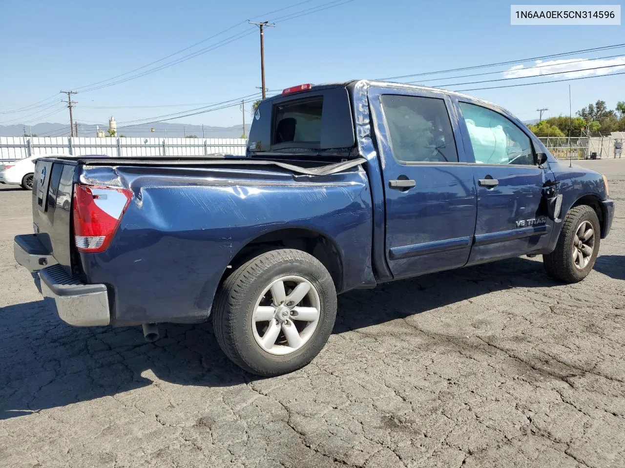 2012 Nissan Titan S VIN: 1N6AA0EK5CN314596 Lot: 70294594