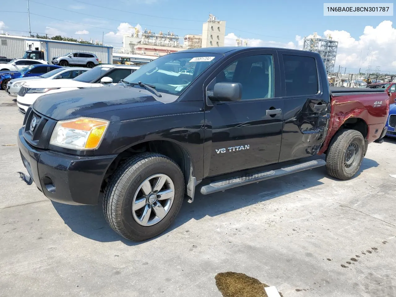 2012 Nissan Titan S VIN: 1N6BA0EJ8CN301787 Lot: 70881704