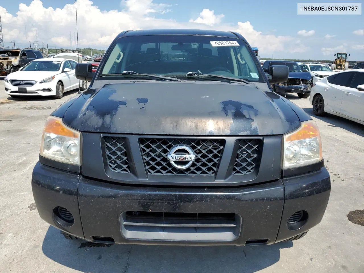 2012 Nissan Titan S VIN: 1N6BA0EJ8CN301787 Lot: 70881704