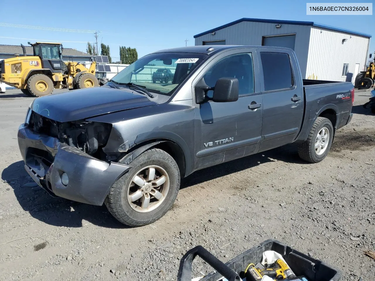 2012 Nissan Titan S VIN: 1N6BA0EC7CN326004 Lot: 70882354