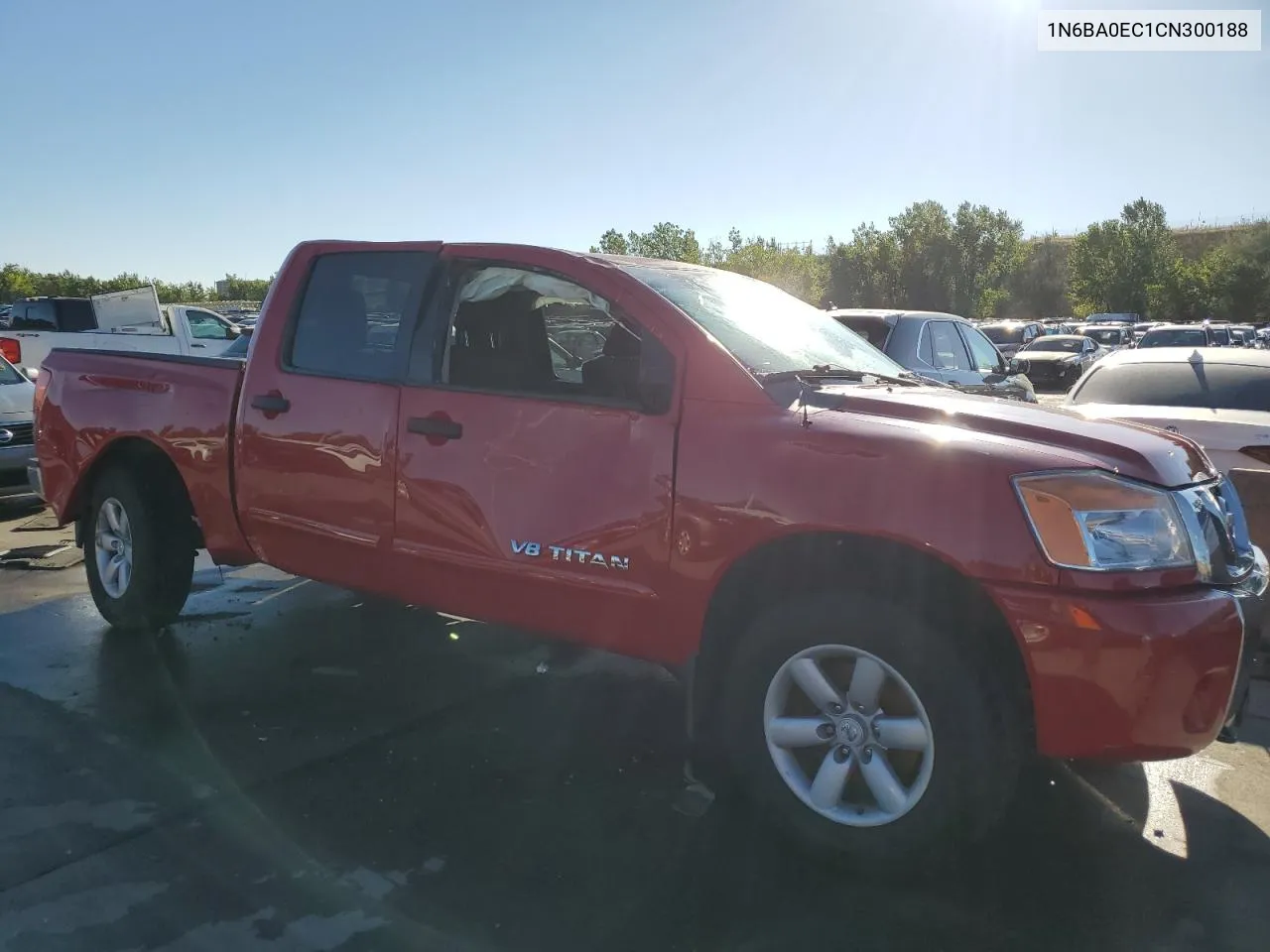 2012 Nissan Titan S VIN: 1N6BA0EC1CN300188 Lot: 71649394