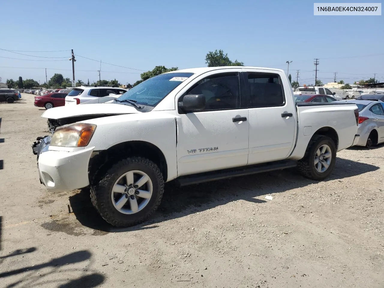 2012 Nissan Titan S VIN: 1N6BA0EK4CN324007 Lot: 72814754