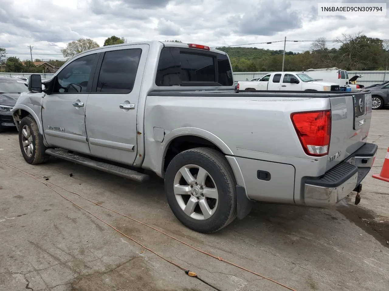 2012 Nissan Titan S VIN: 1N6BA0ED9CN309794 Lot: 73343084