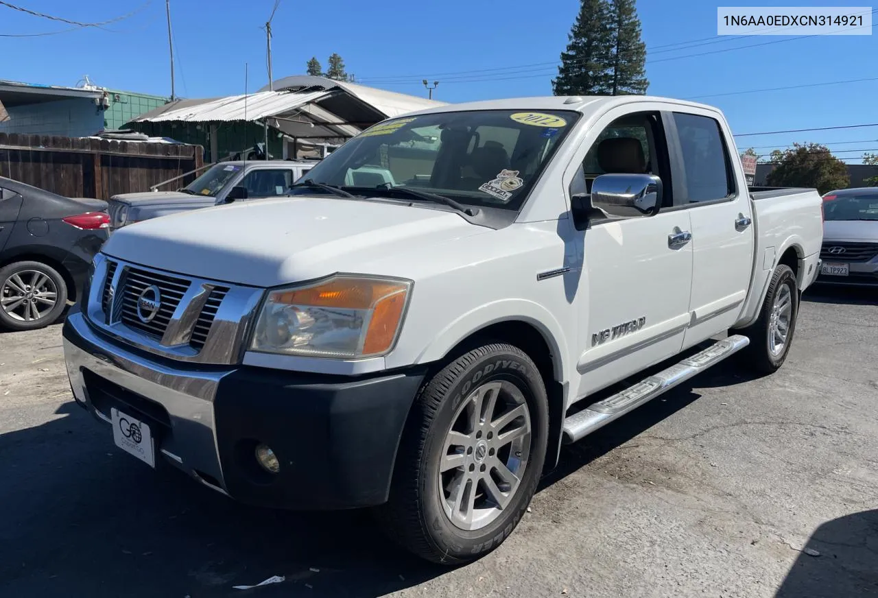 2012 Nissan Titan S VIN: 1N6AA0EDXCN314921 Lot: 73793904