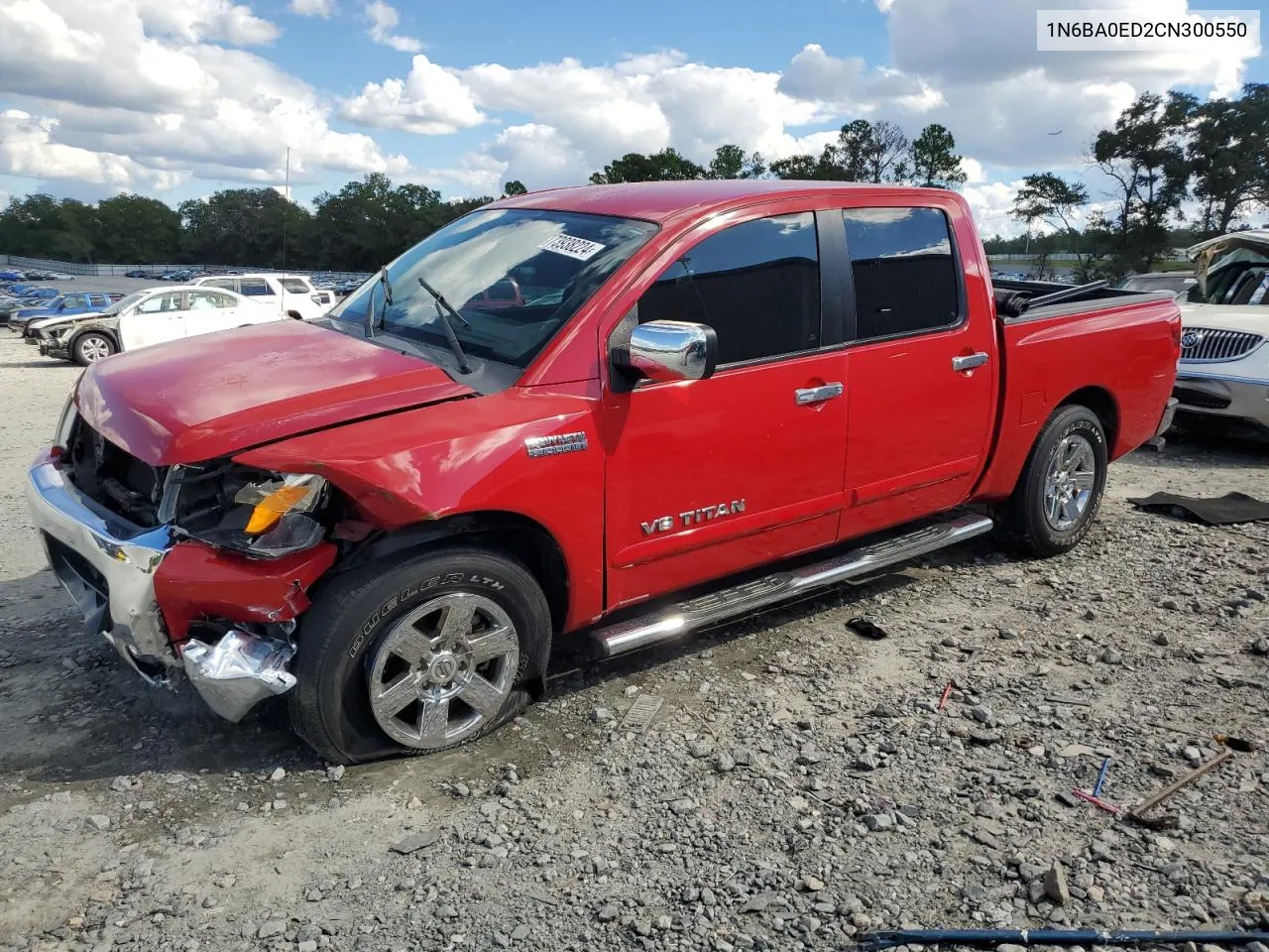 2012 Nissan Titan S VIN: 1N6BA0ED2CN300550 Lot: 73938224