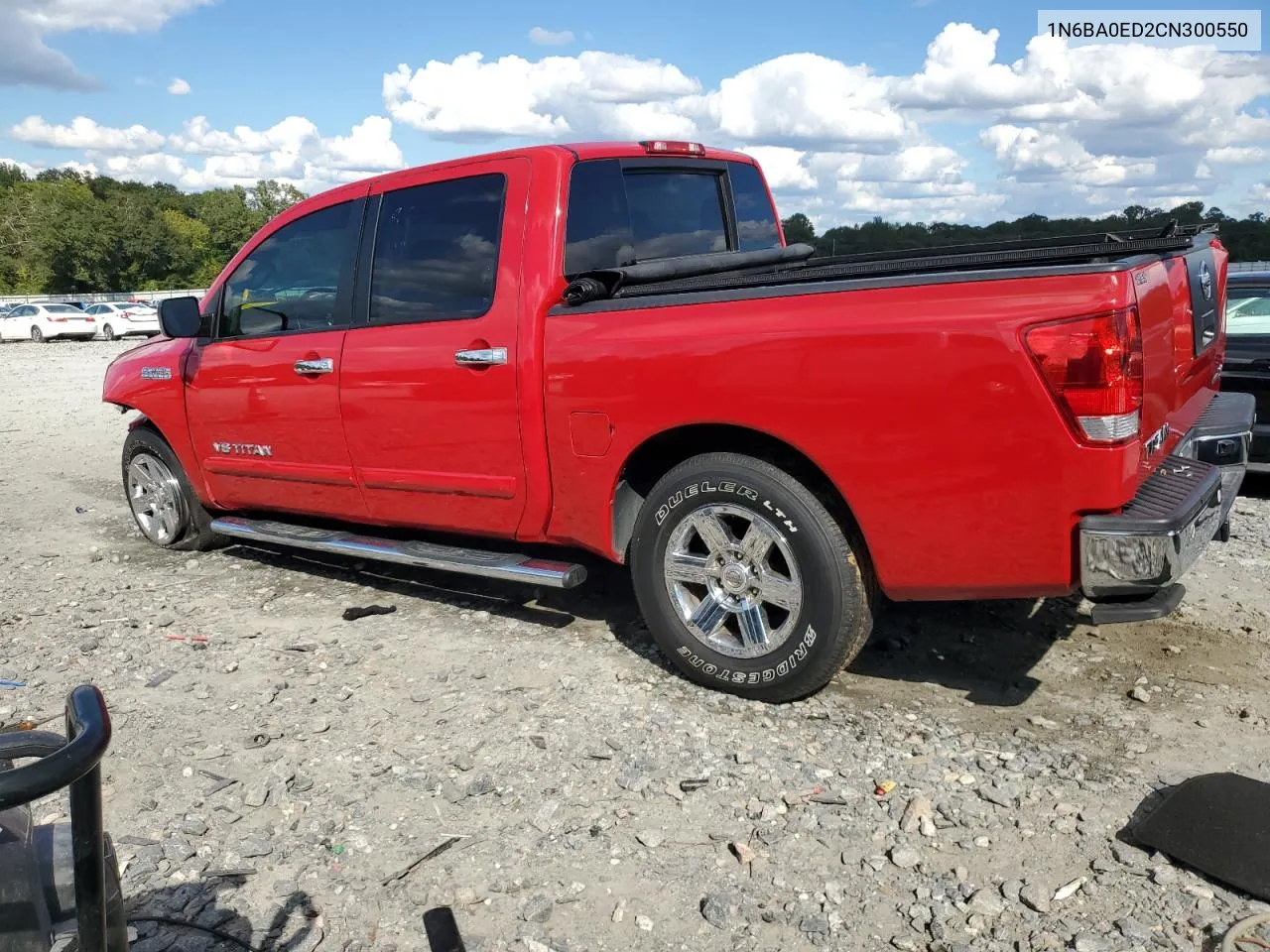 2012 Nissan Titan S VIN: 1N6BA0ED2CN300550 Lot: 73938224