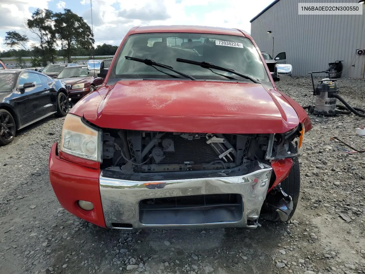 2012 Nissan Titan S VIN: 1N6BA0ED2CN300550 Lot: 73938224