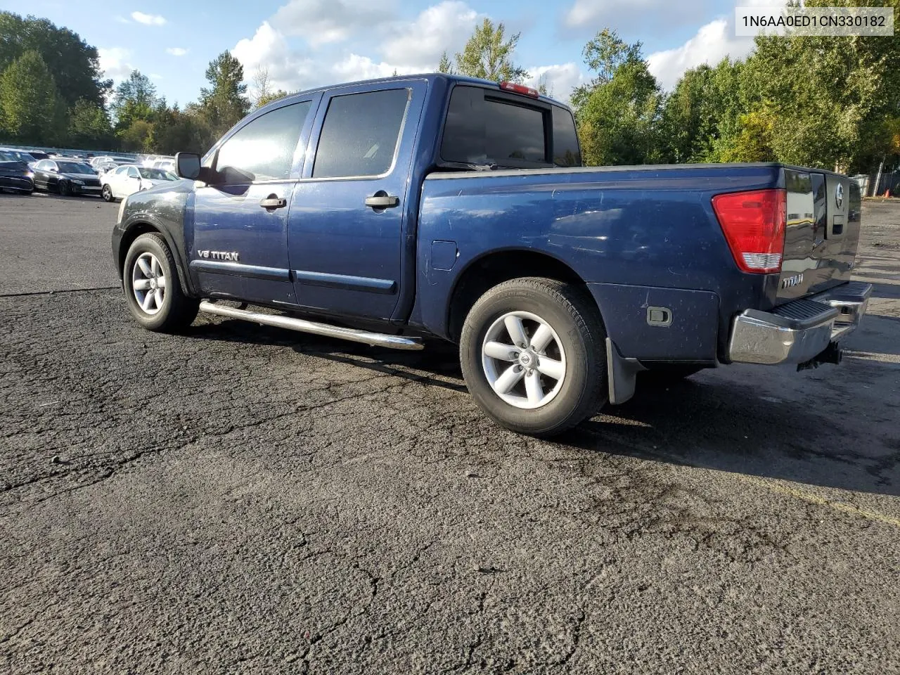 2012 Nissan Titan S VIN: 1N6AA0ED1CN330182 Lot: 74810794