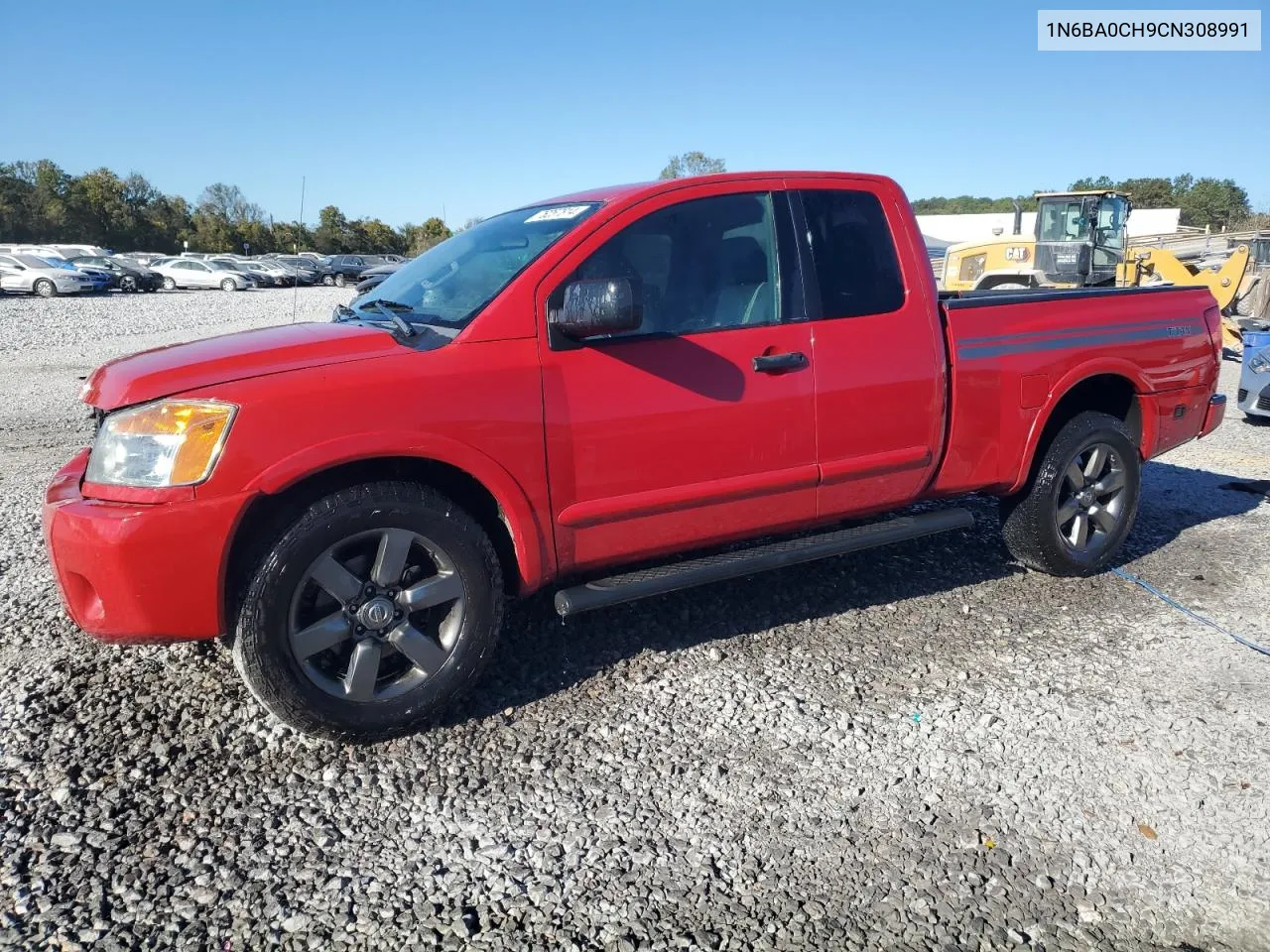 2012 Nissan Titan S VIN: 1N6BA0CH9CN308991 Lot: 76257814