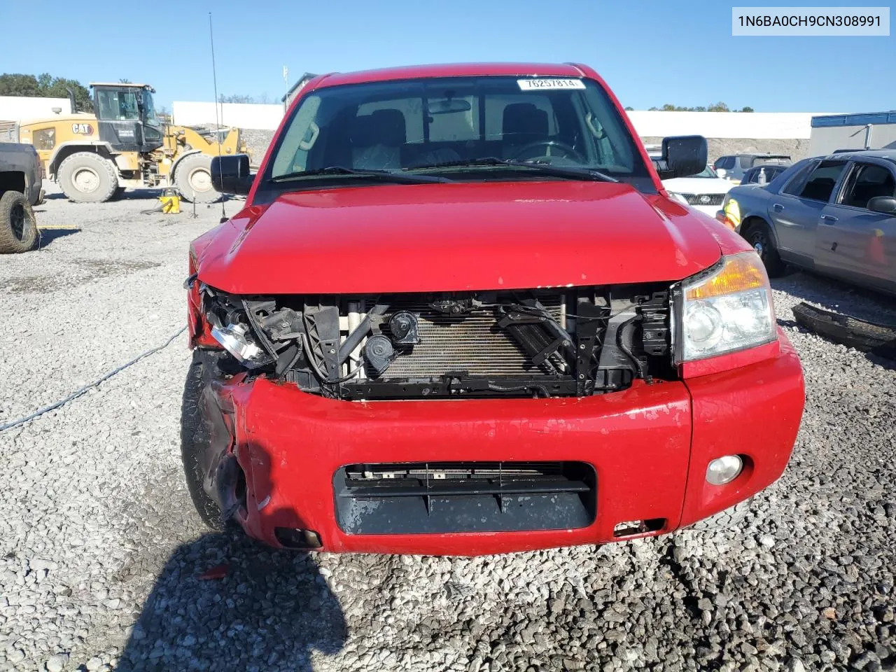 2012 Nissan Titan S VIN: 1N6BA0CH9CN308991 Lot: 76257814