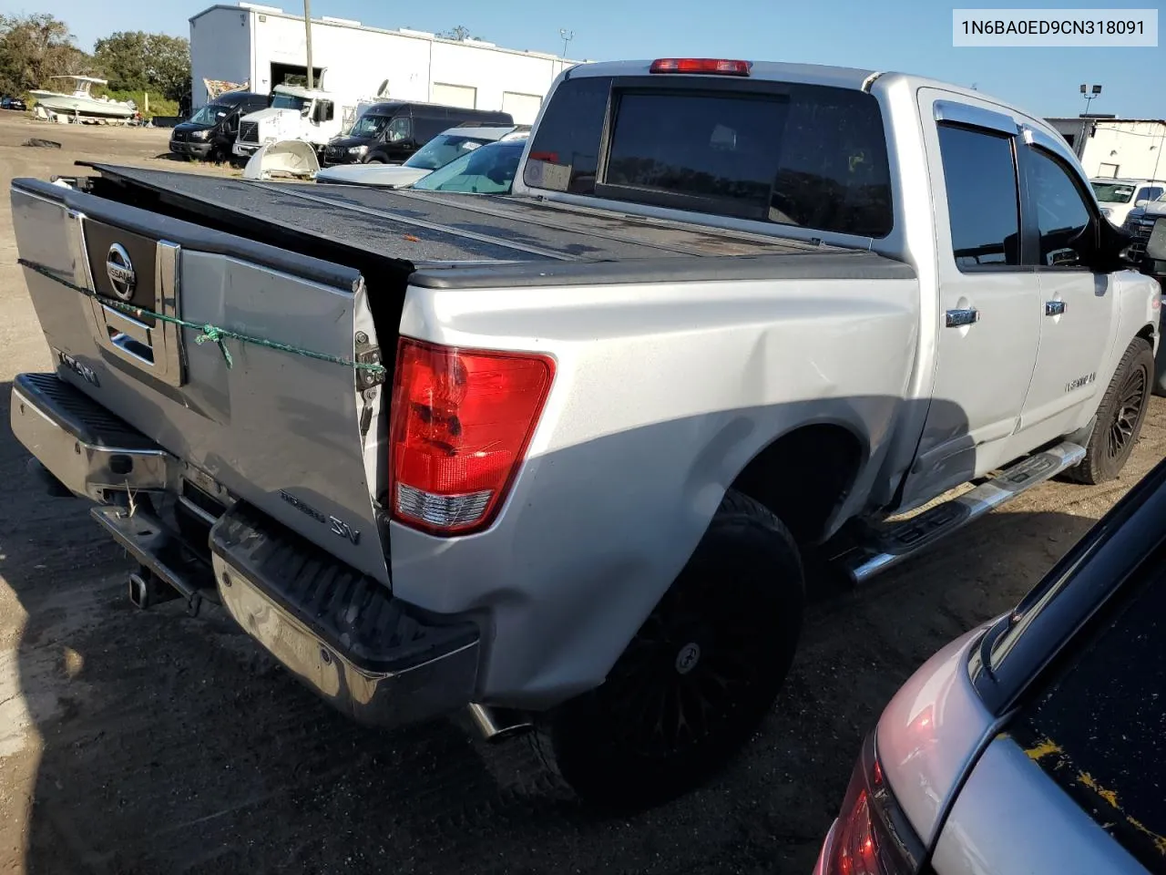 2012 Nissan Titan S VIN: 1N6BA0ED9CN318091 Lot: 77314774