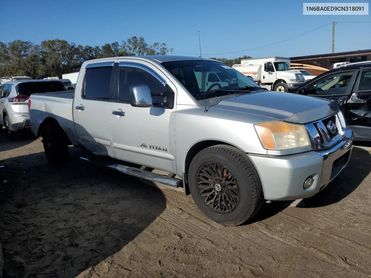 2012 Nissan Titan S VIN: 1N6BA0ED9CN318091 Lot: 77314774