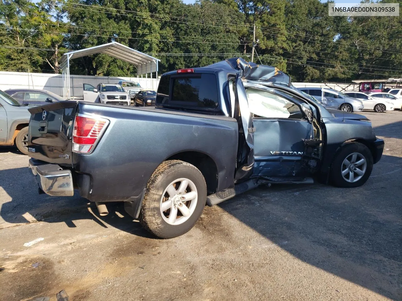 2013 Nissan Titan S VIN: 1N6BA0ED0DN309538 Lot: 71833764