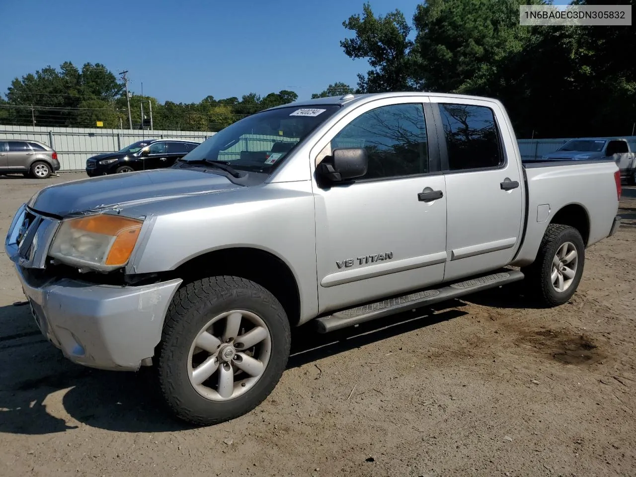 2013 Nissan Titan S VIN: 1N6BA0EC3DN305832 Lot: 72400294