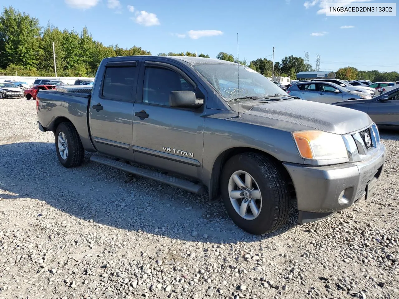 2013 Nissan Titan S VIN: 1N6BA0ED2DN313302 Lot: 73632674