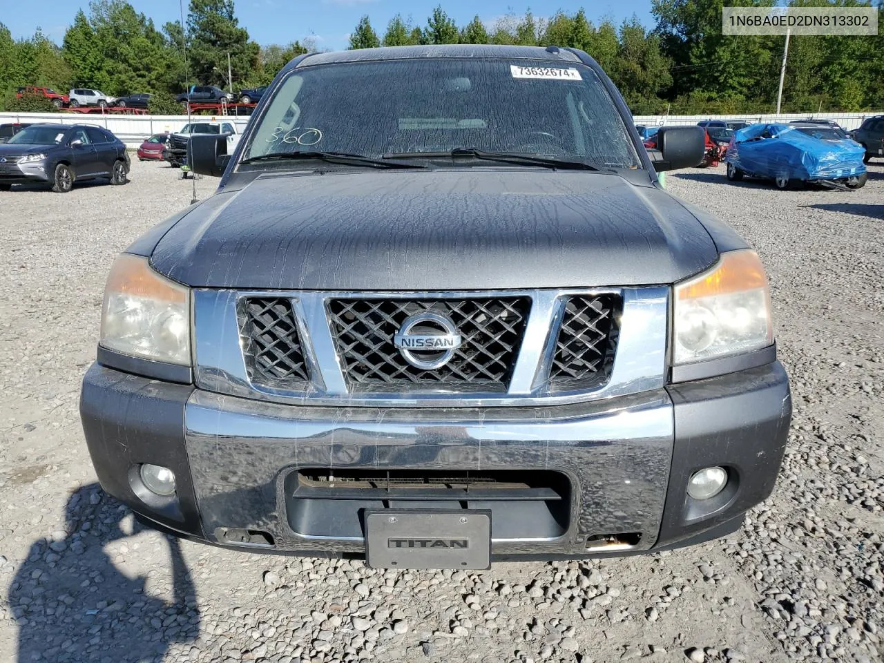 2013 Nissan Titan S VIN: 1N6BA0ED2DN313302 Lot: 73632674