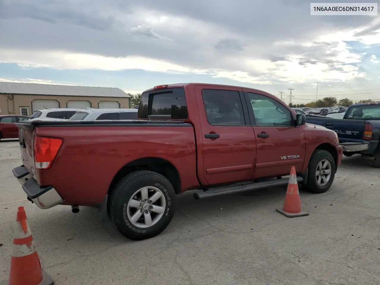 2013 Nissan Titan S VIN: 1N6AA0EC6DN314617 Lot: 75686254