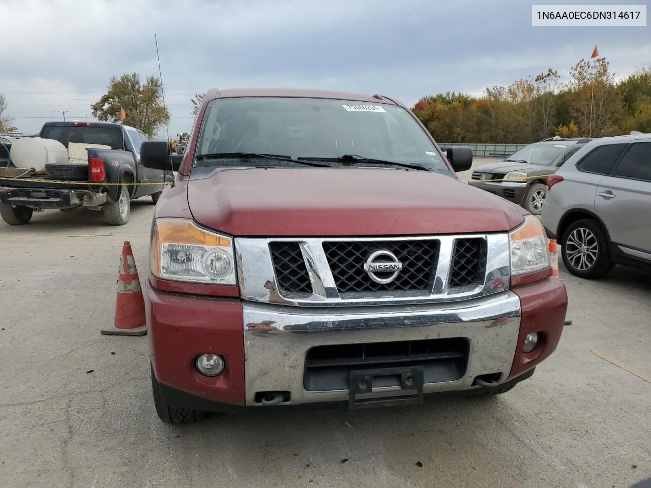 2013 Nissan Titan S VIN: 1N6AA0EC6DN314617 Lot: 75686254