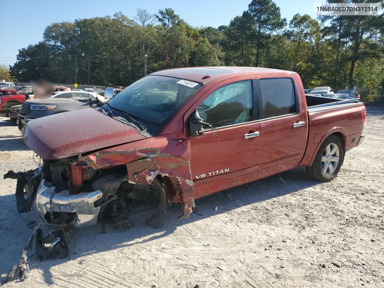 2013 Nissan Titan S VIN: 1N6BA0ED7DN312114 Lot: 77144014