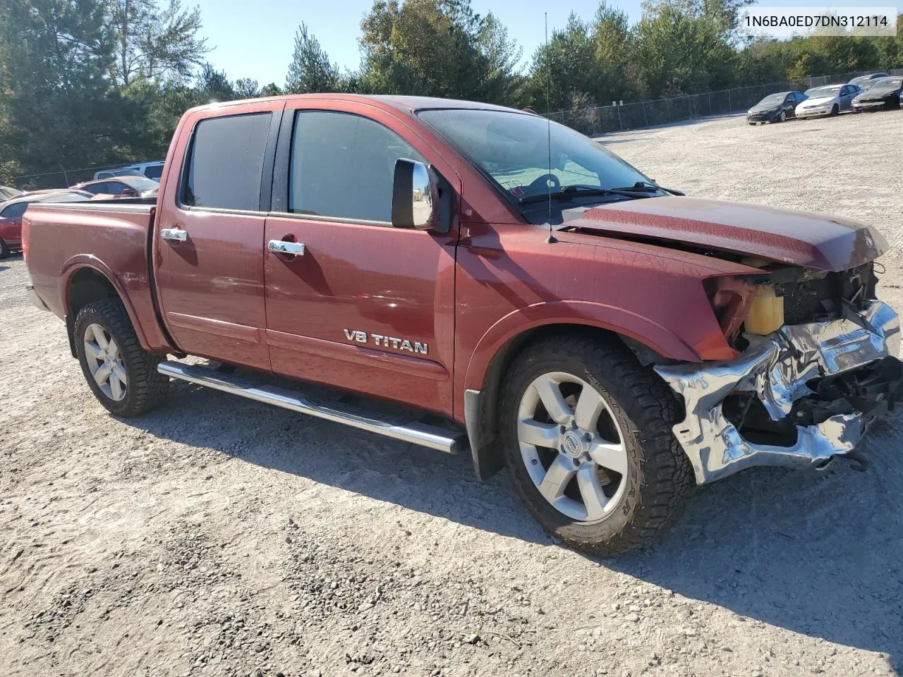 2013 Nissan Titan S VIN: 1N6BA0ED7DN312114 Lot: 77144014