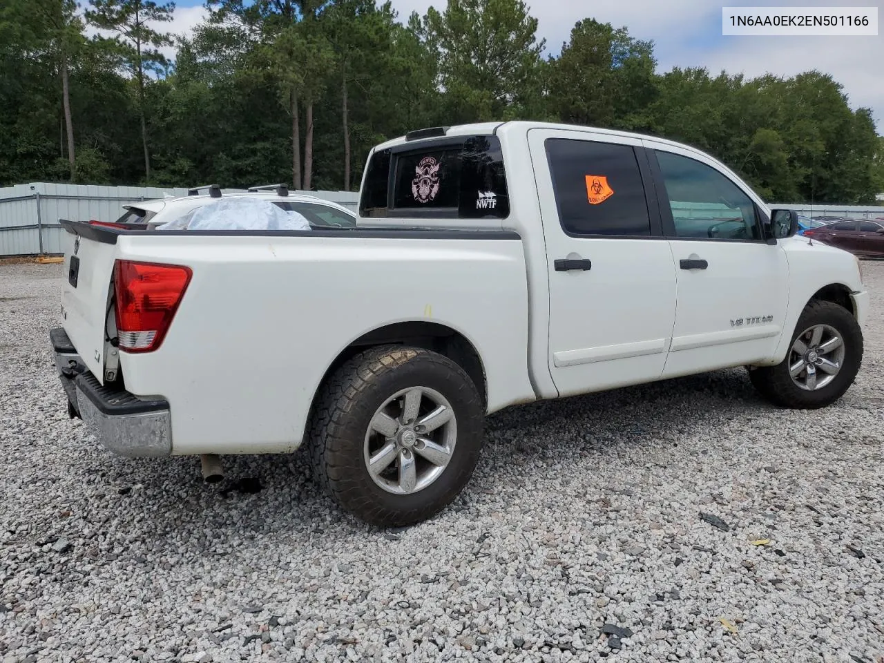 2014 Nissan Titan S VIN: 1N6AA0EK2EN501166 Lot: 70036984