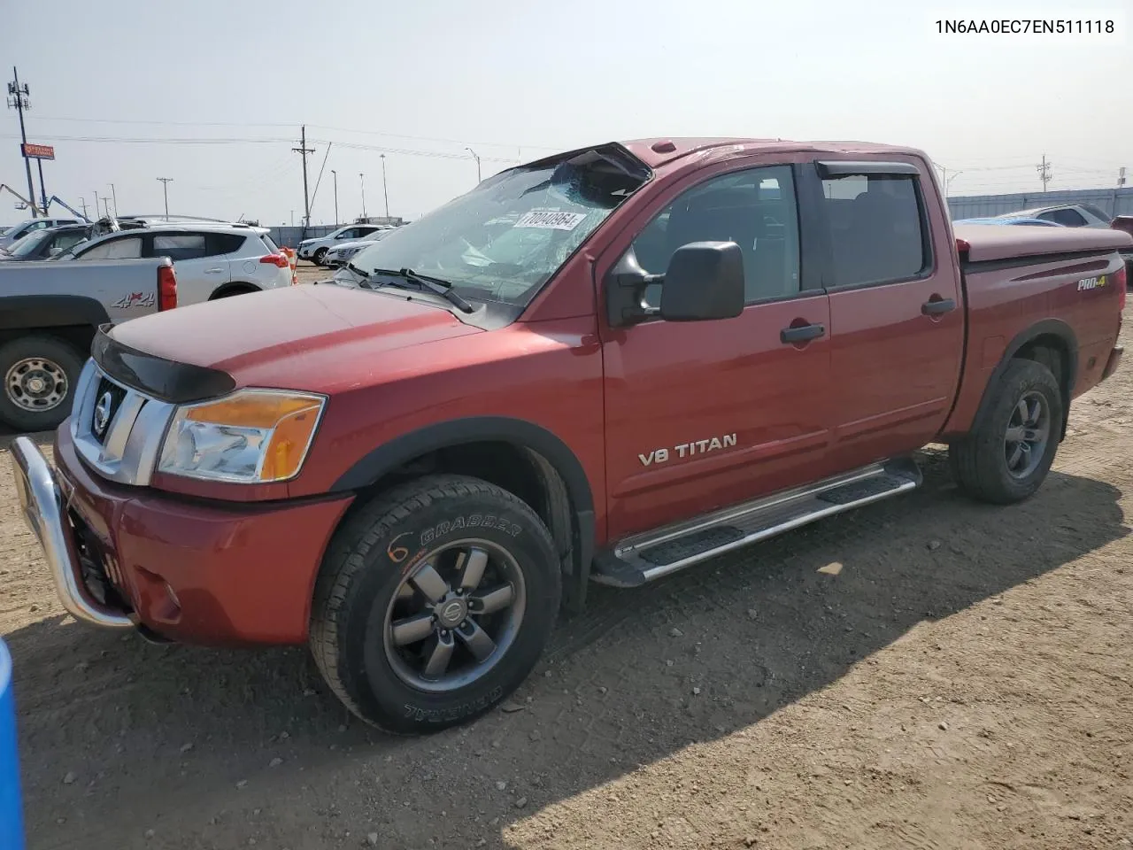 2014 Nissan Titan S VIN: 1N6AA0EC7EN511118 Lot: 70040964