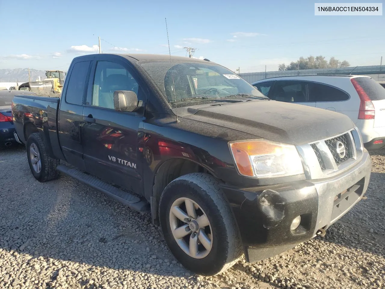 2014 Nissan Titan S VIN: 1N6BA0CC1EN504334 Lot: 74612504