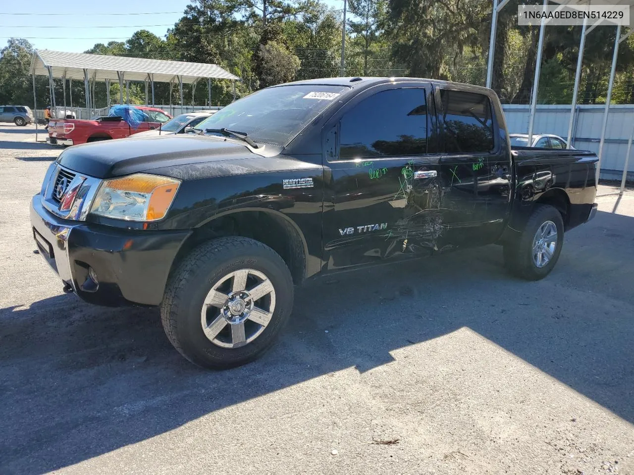 2014 Nissan Titan S VIN: 1N6AA0ED8EN514229 Lot: 75206164