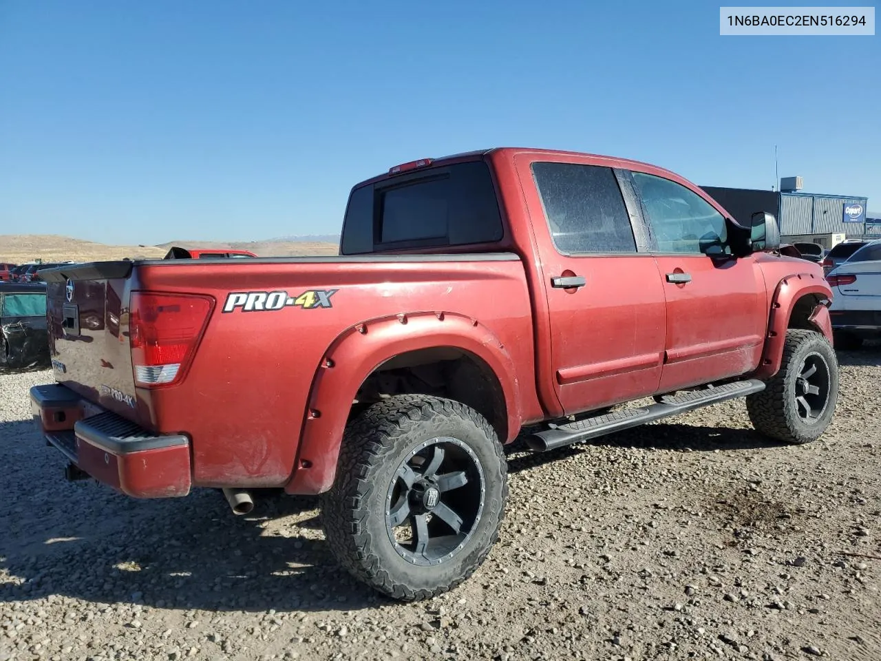 2014 Nissan Titan S VIN: 1N6BA0EC2EN516294 Lot: 79574794