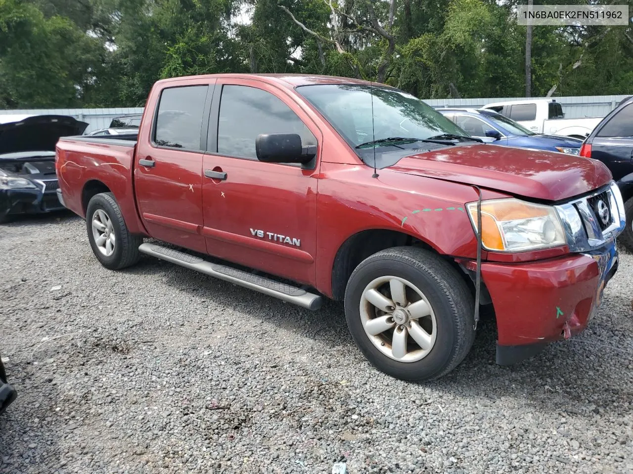 2015 Nissan Titan S VIN: 1N6BA0EK2FN511962 Lot: 70222194