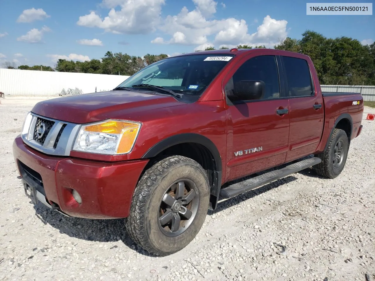 2015 Nissan Titan S VIN: 1N6AA0EC5FN500121 Lot: 70325294