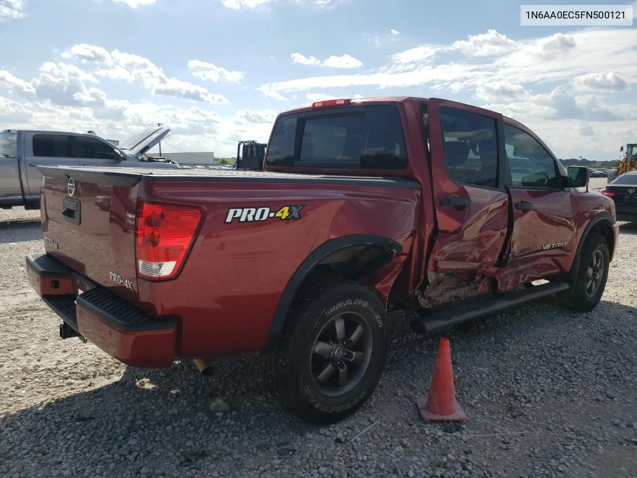 2015 Nissan Titan S VIN: 1N6AA0EC5FN500121 Lot: 70325294