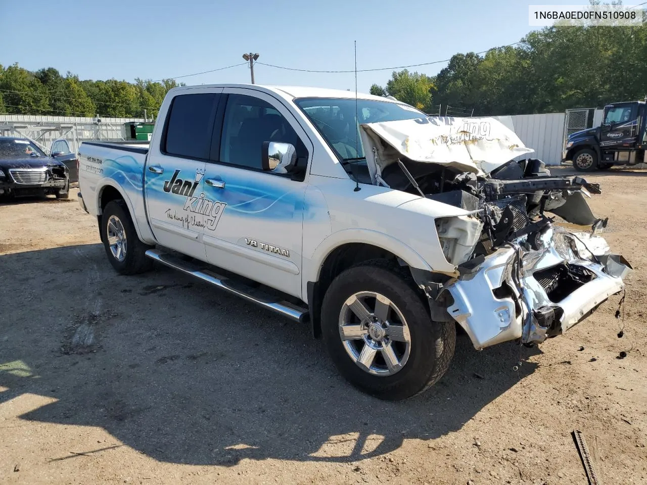 2015 Nissan Titan S VIN: 1N6BA0ED0FN510908 Lot: 70987514