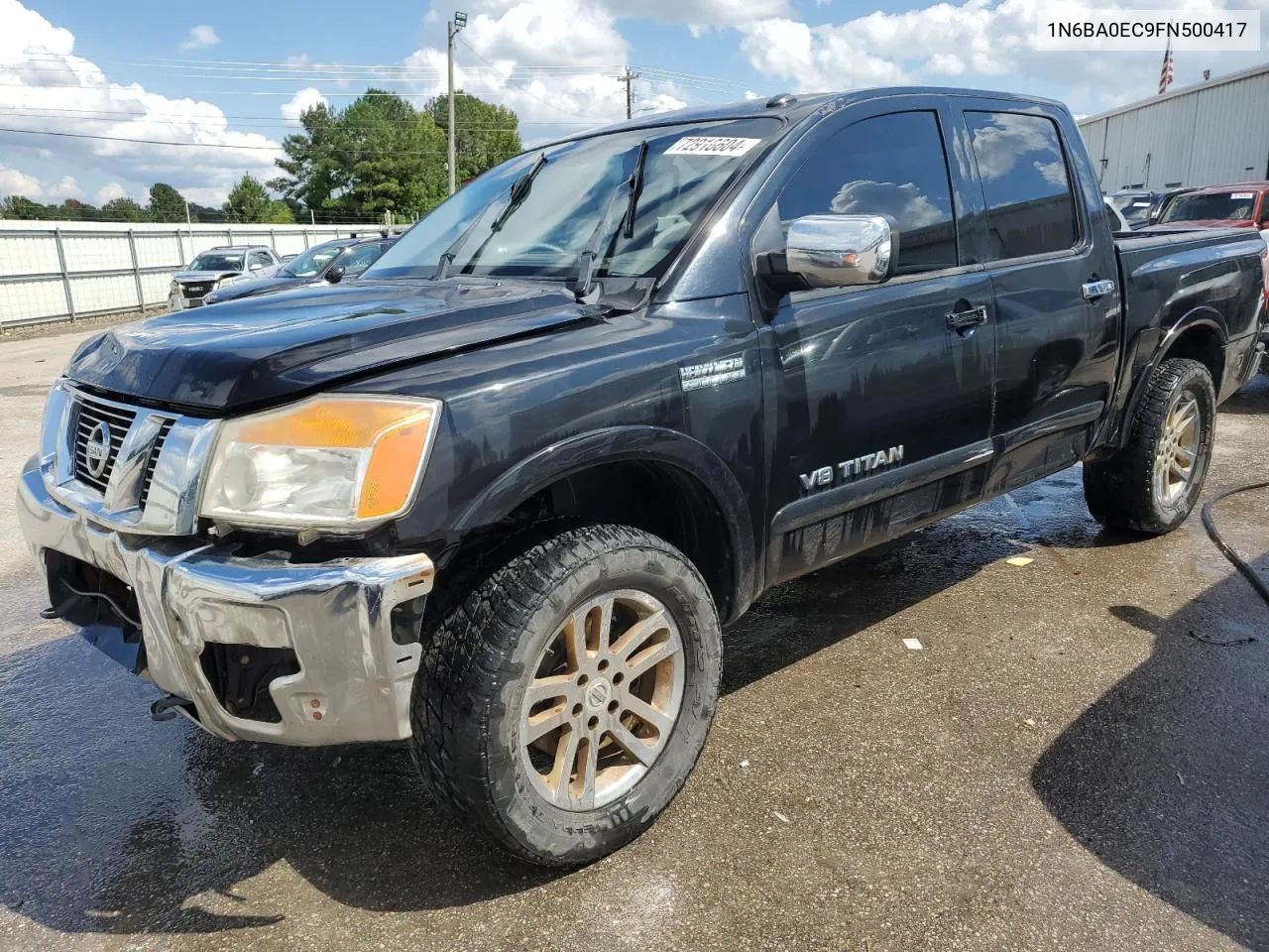 2015 Nissan Titan S VIN: 1N6BA0EC9FN500417 Lot: 72916604