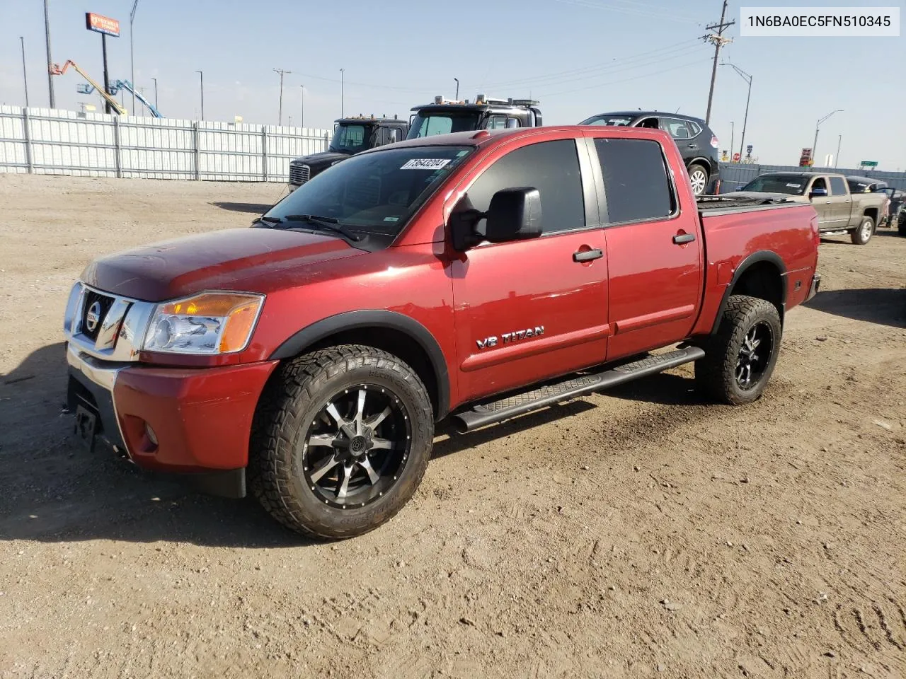 2015 Nissan Titan S VIN: 1N6BA0EC5FN510345 Lot: 73643204