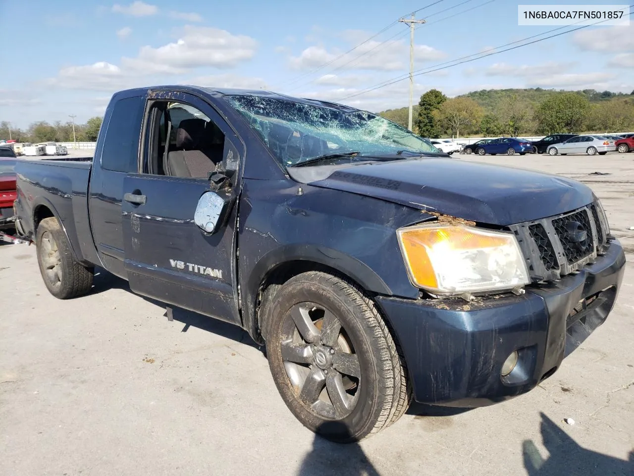 2015 Nissan Titan S VIN: 1N6BA0CA7FN501857 Lot: 74041264