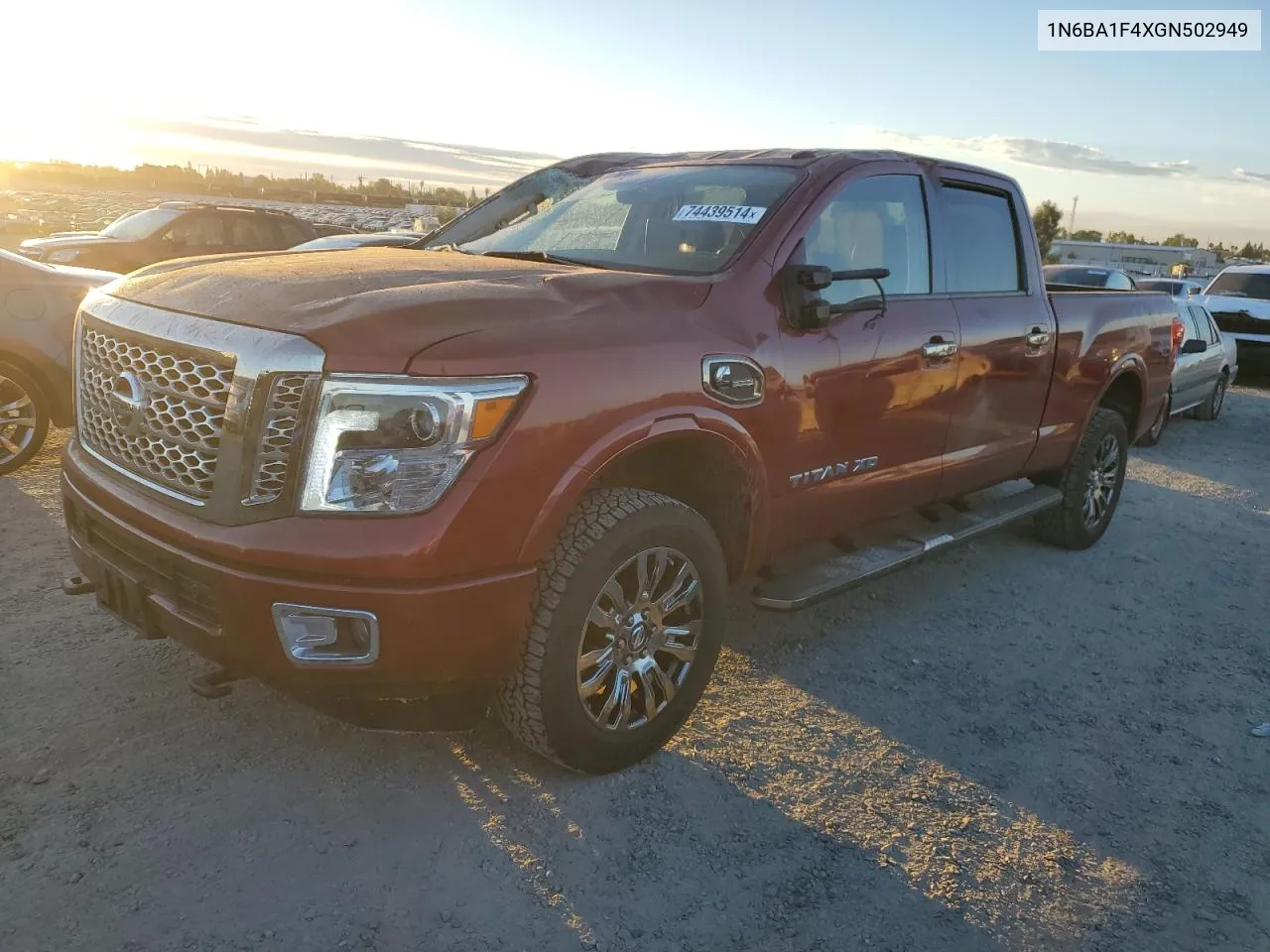 2016 Nissan Titan Xd Sl VIN: 1N6BA1F4XGN502949 Lot: 74439514