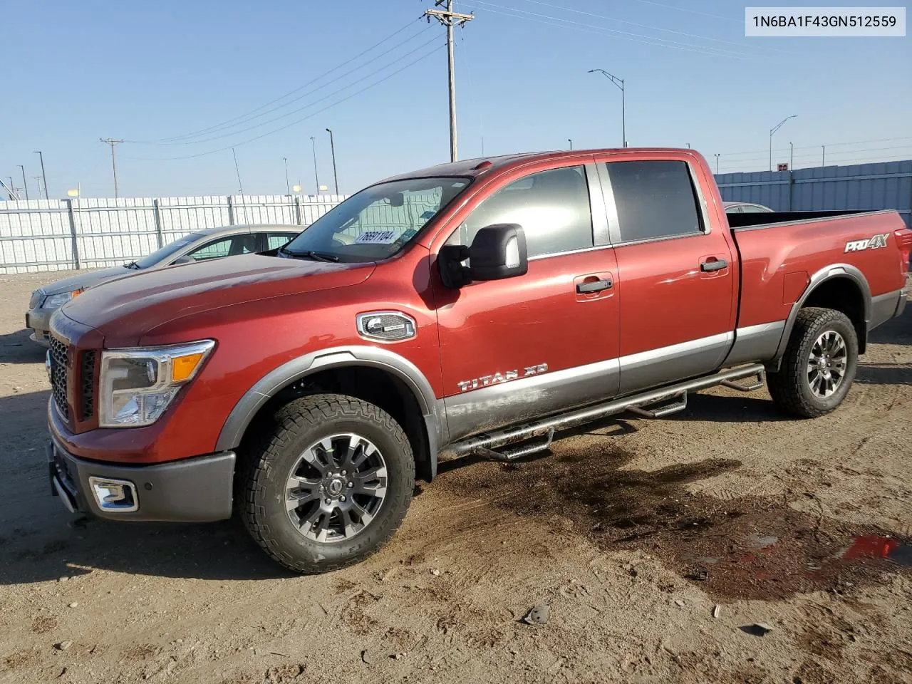 2016 Nissan Titan Xd Sl VIN: 1N6BA1F43GN512559 Lot: 76691104