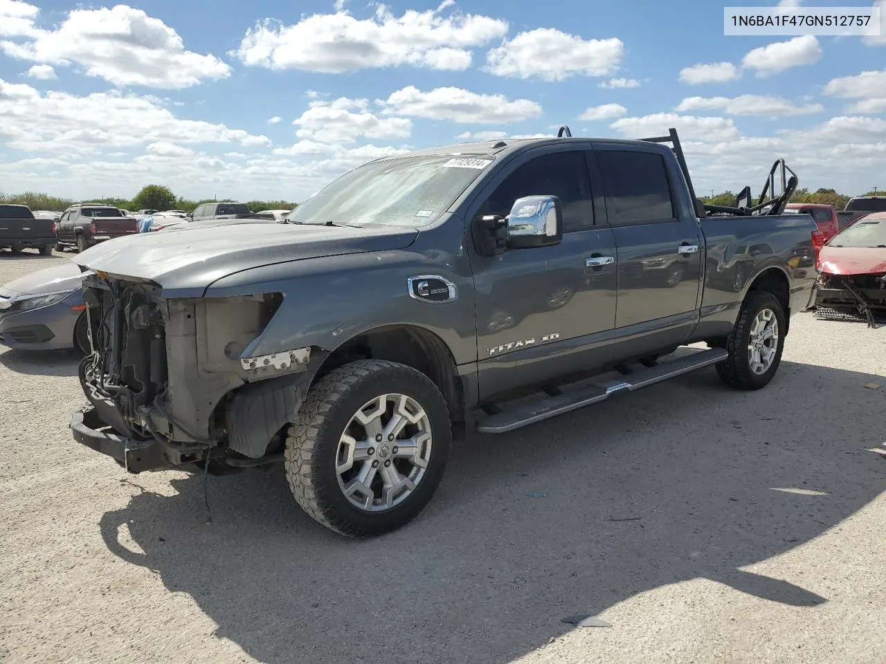 2016 Nissan Titan Xd Sl VIN: 1N6BA1F47GN512757 Lot: 77429314