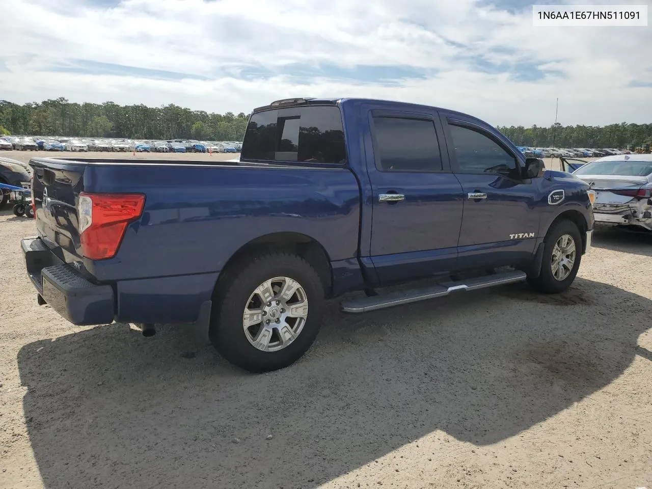 2017 Nissan Titan Sv VIN: 1N6AA1E67HN511091 Lot: 66588964