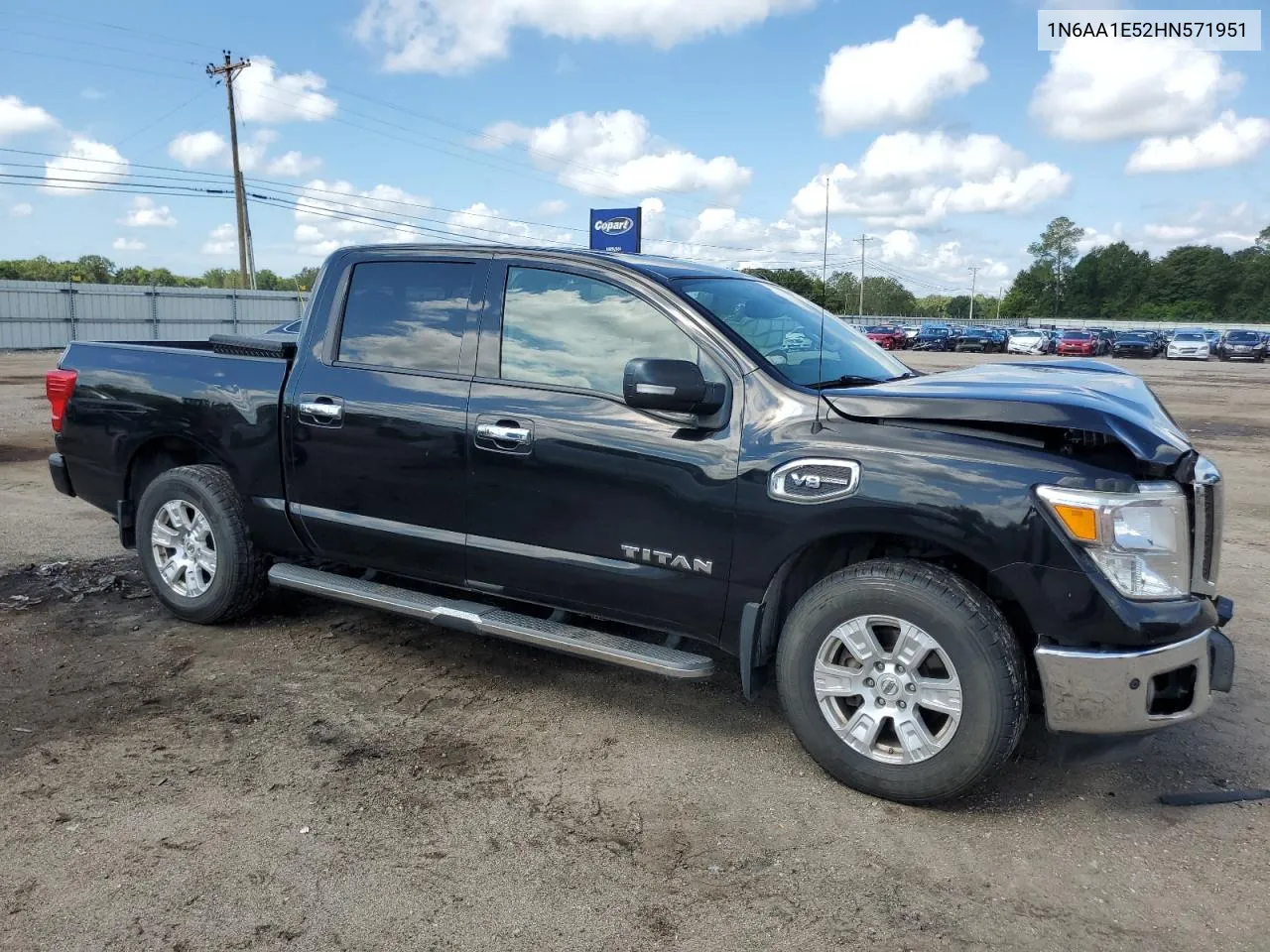 2017 Nissan Titan Sv VIN: 1N6AA1E52HN571951 Lot: 69514054