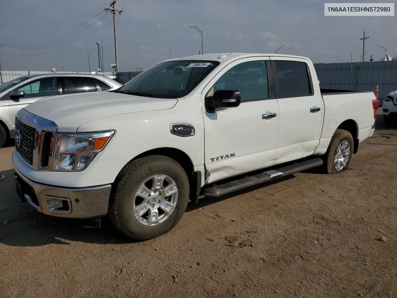 2017 Nissan Titan Sv VIN: 1N6AA1E53HN572980 Lot: 71088784