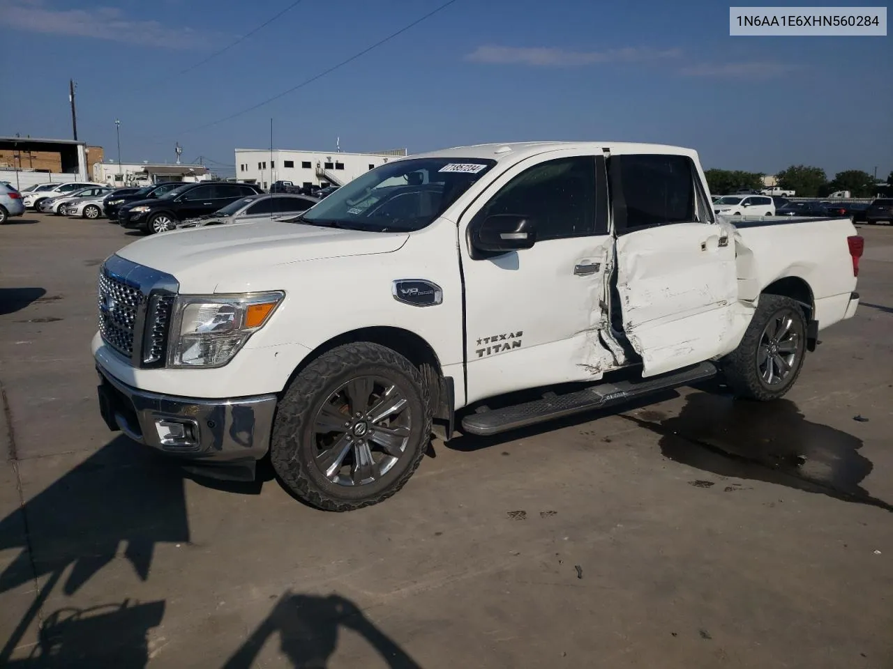 2017 Nissan Titan Sv VIN: 1N6AA1E6XHN560284 Lot: 71857234