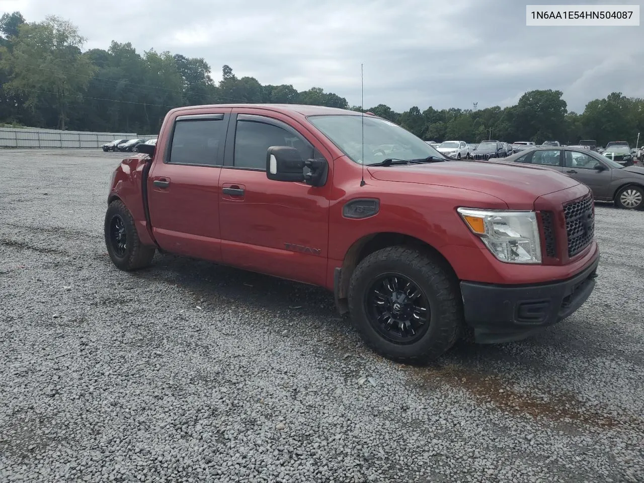 2017 Nissan Titan Sv VIN: 1N6AA1E54HN504087 Lot: 72118414