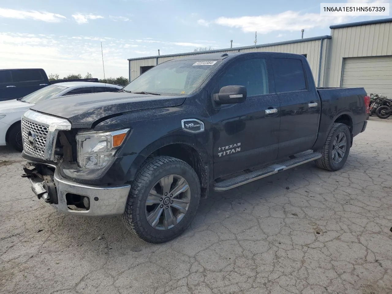 2017 Nissan Titan Sv VIN: 1N6AA1E51HN567339 Lot: 72312384