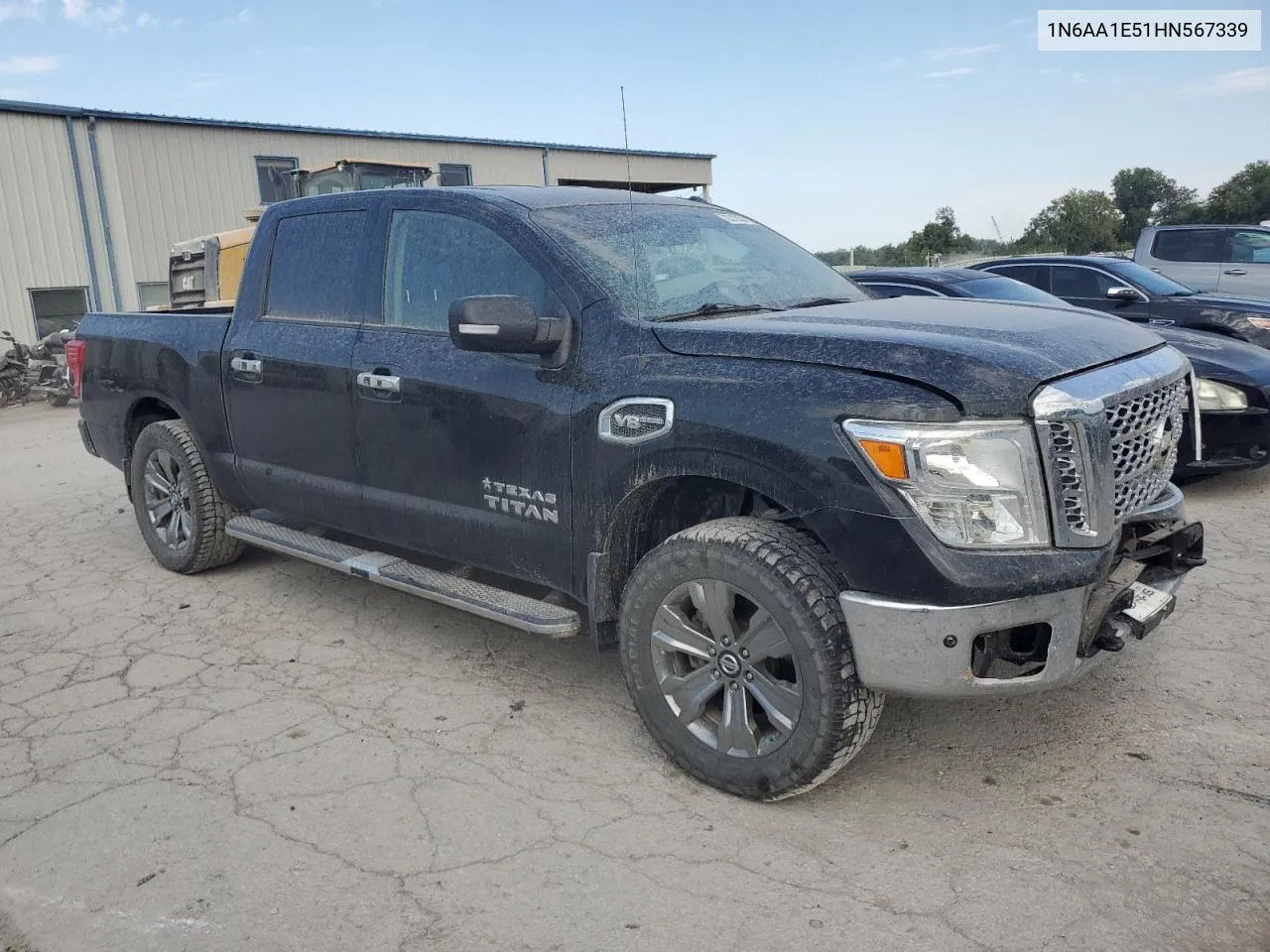 2017 Nissan Titan Sv VIN: 1N6AA1E51HN567339 Lot: 72312384