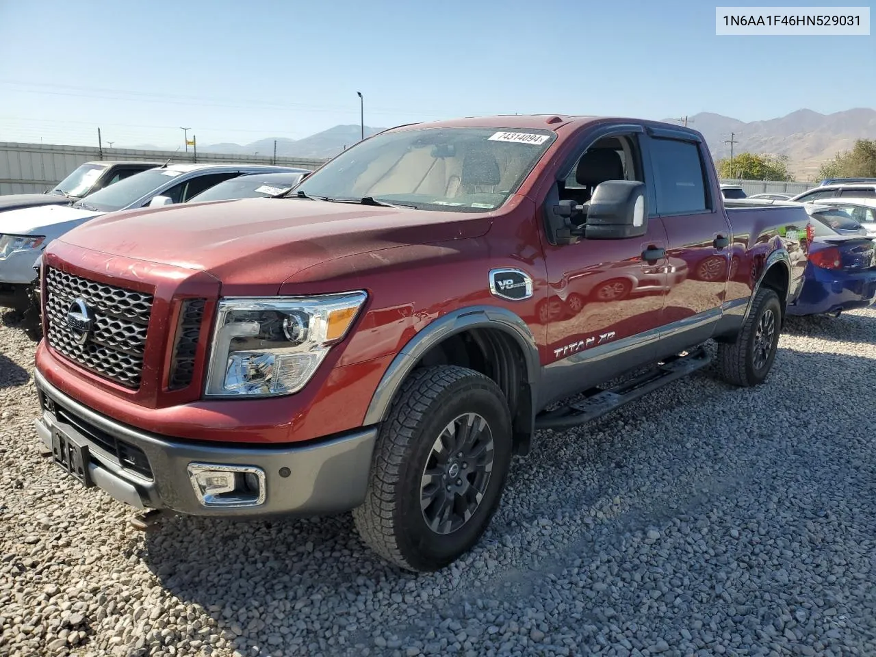 2017 Nissan Titan Xd Sl VIN: 1N6AA1F46HN529031 Lot: 74314094