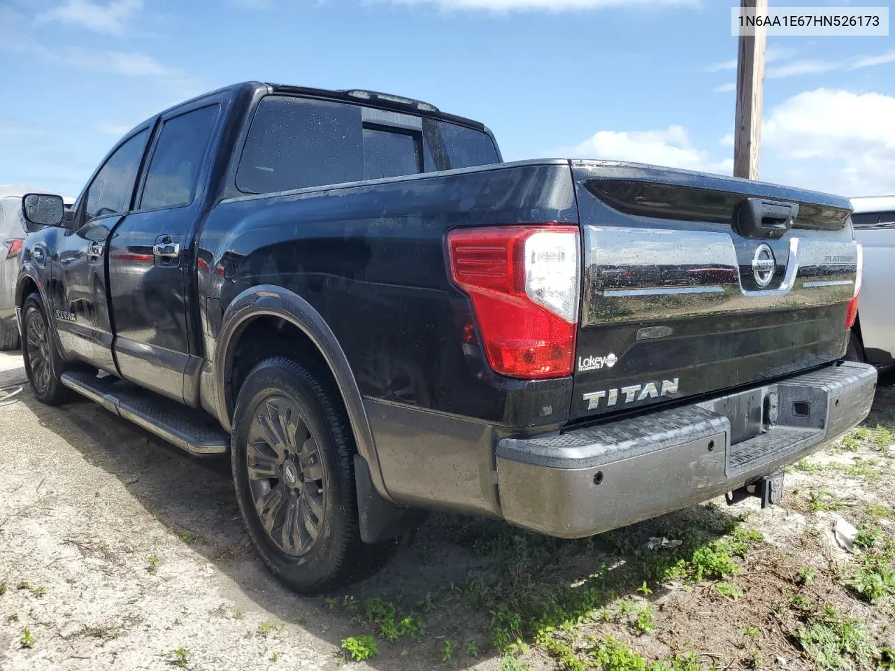 2017 Nissan Titan Sv VIN: 1N6AA1E67HN526173 Lot: 75017104