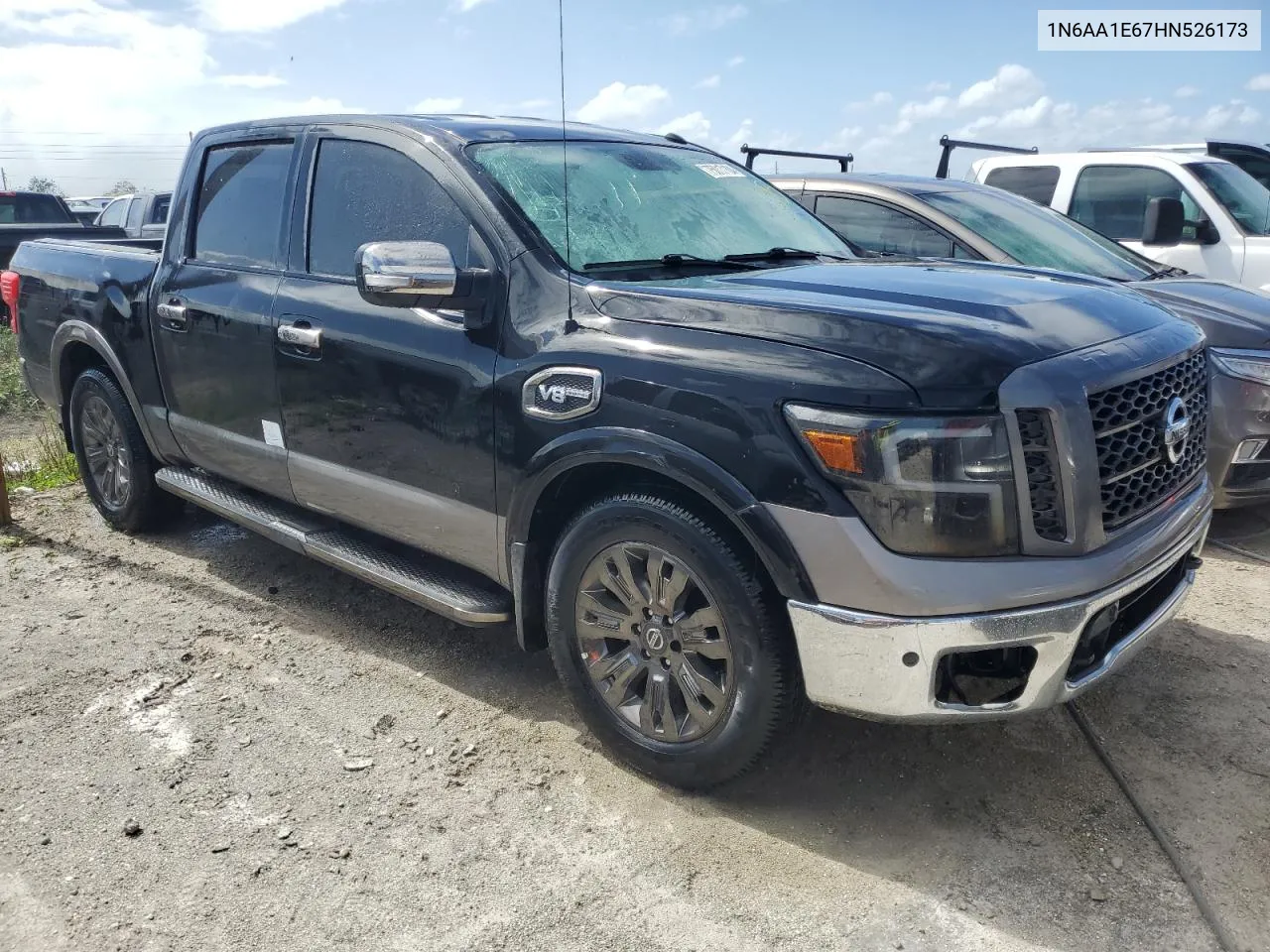 2017 Nissan Titan Sv VIN: 1N6AA1E67HN526173 Lot: 75017104